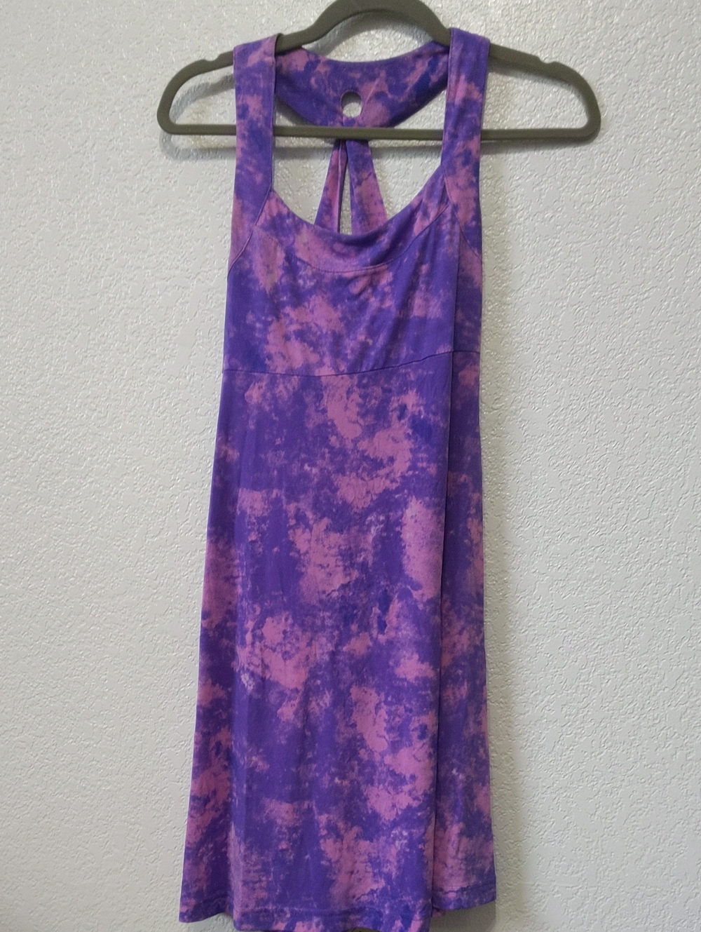 tek gear Purple Tie-Dye Tank Dress